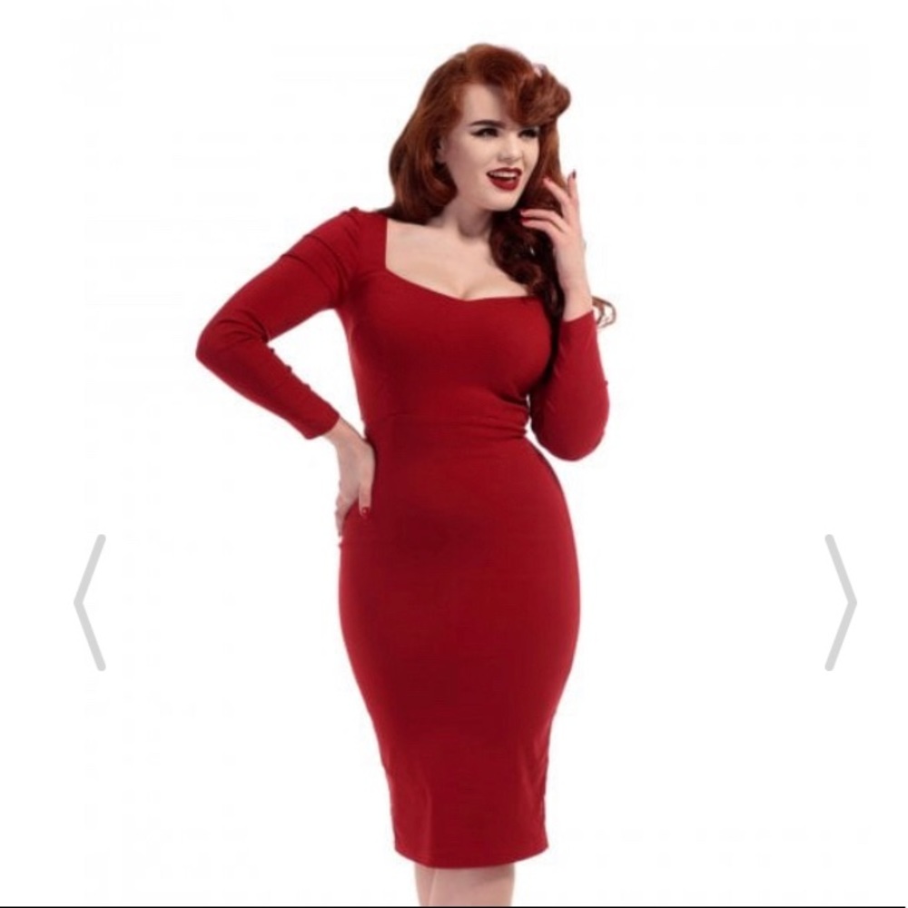 Collectif Helene Dress in Red size XL (size 12 US)